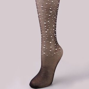 Diamond Studded Full Leg Tights